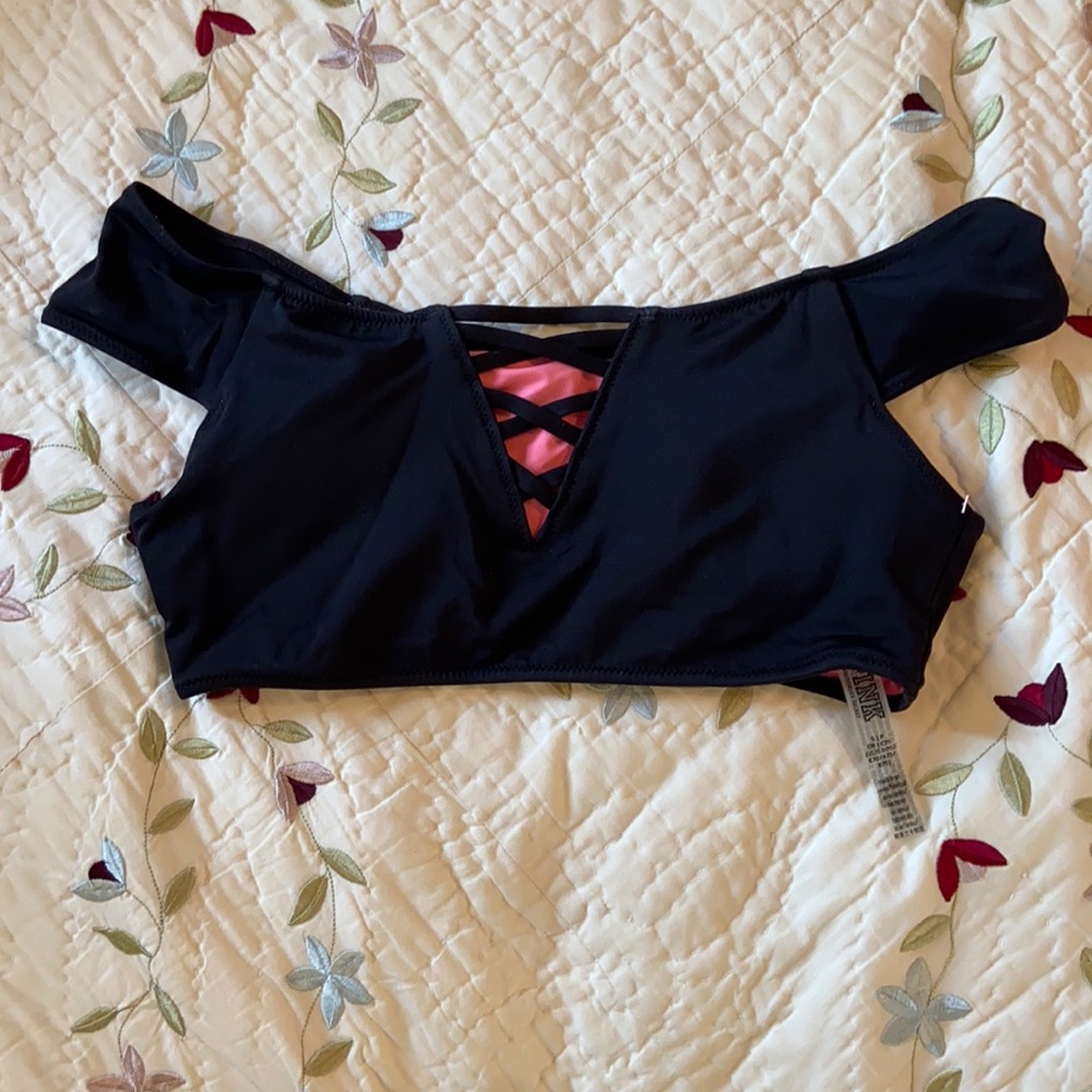 Pink swim top
